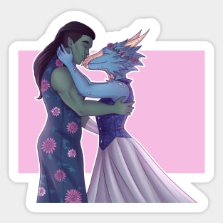 Carey and Killian wedding Sticker